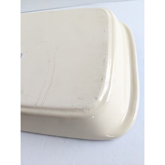 Vtg Christmas Casserole Baking Dish Holiday Bear Family ABC Distributing 9x14 - Picture 10 of 12